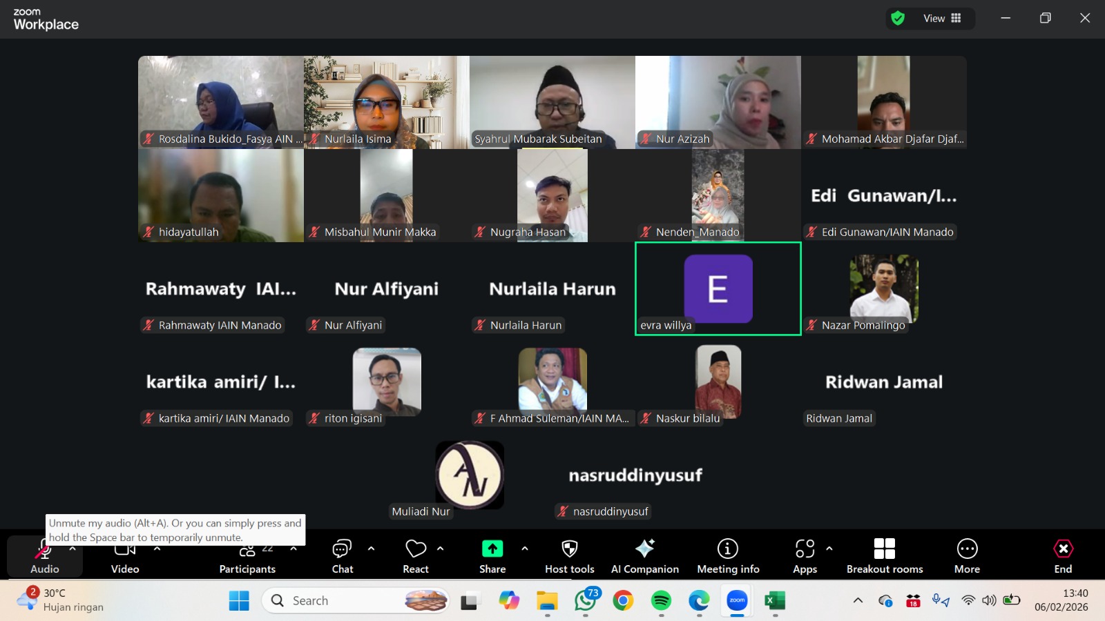 FAKULTAS SYARIAH SELENGGARAKAN RAPAT DISTRIBUSI MATA KULIAH SEMESTER GENAP 2025/2026