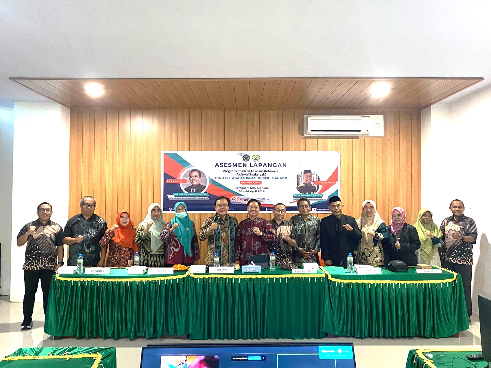 Jajaran Dekanat Fakultas Syariah Asesmen Lapangan S2 Hukum Keluarga